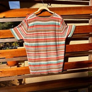 Alfred Dunner Women Multicolor Knit Top Size L